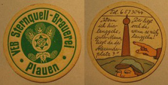 VEB Sternquell - Brauerei Plauen
